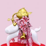 ①資源米とエアを羽織るビリケン（Billiken wearing rice and air）