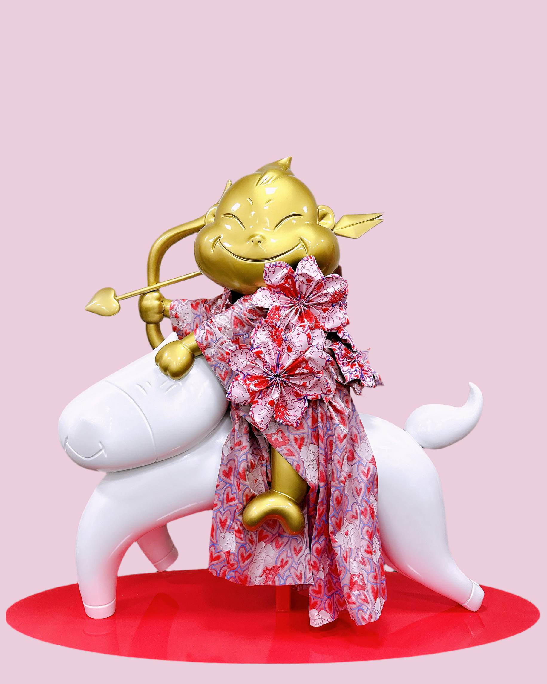 ①資源米とエアを羽織るビリケン（Billiken wearing rice and air