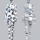 ③編み直しボディスーツ (Re-knitted body suits)