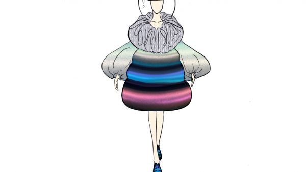 ②虹をかける服